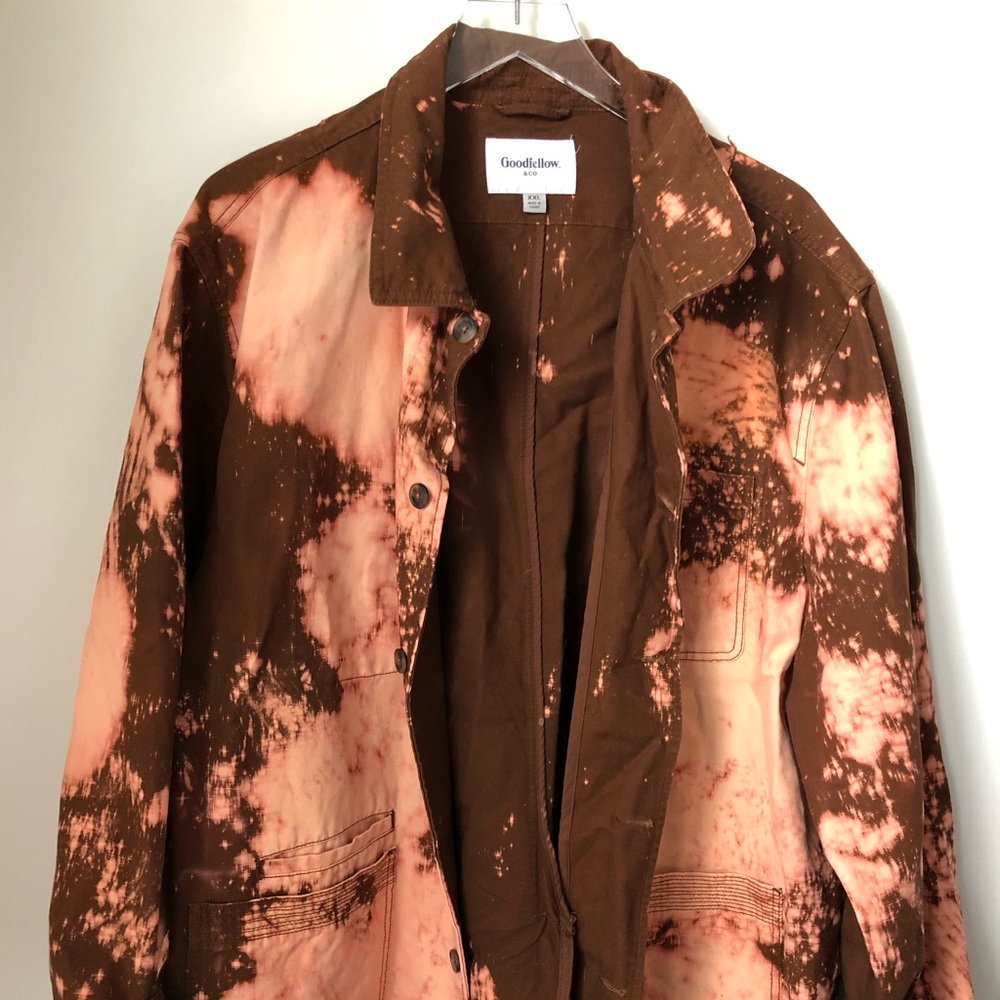 unisex acid wash jacket